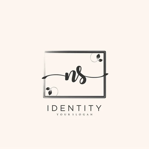 Handwriting Logo Vector Art Initial Signature Wedding Fashion Jewerly Boutique — 图库矢量图片