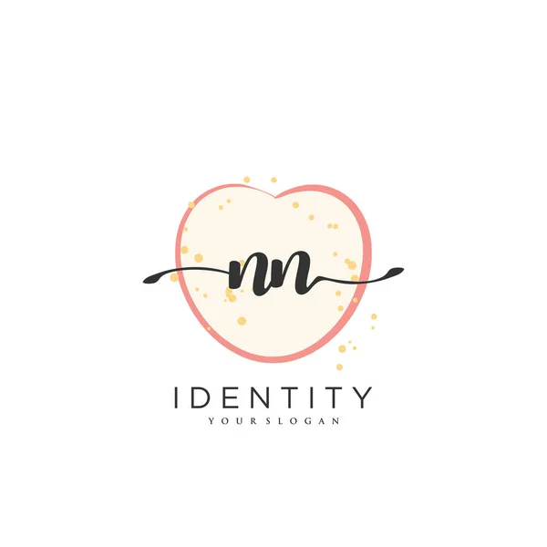 Handwriting Logo Vector Art Initial Signature Wedding Fashion Jewerly Boutique — Vector de stock