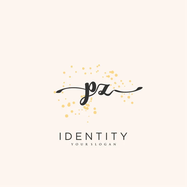 Handwriting Logo Vector Art Initial Signature Wedding Fashion Jewerly Boutique — 스톡 벡터