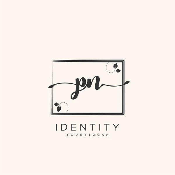 Handwriting Logo Vector Art Initial Signature Wedding Fashion Jewerly Boutique — Διανυσματικό Αρχείο