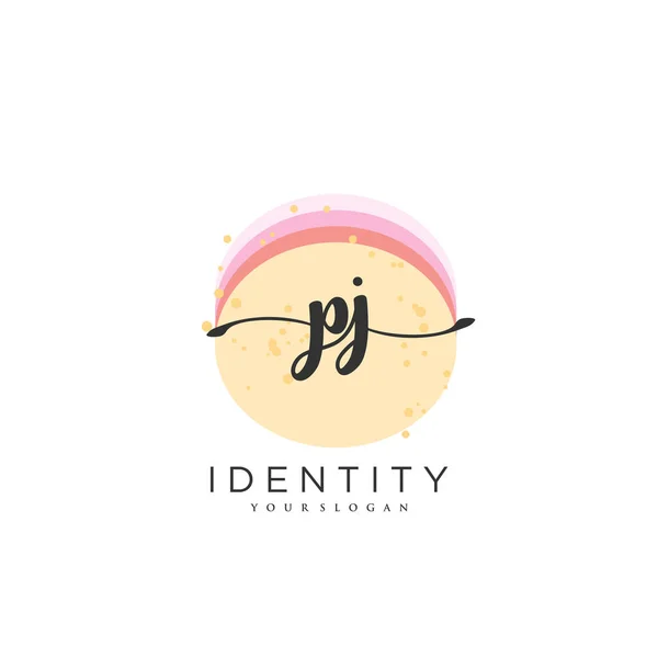 Handwriting Logo Vector Art Initial Signature Wedding Fashion Jewerly Boutique — Wektor stockowy