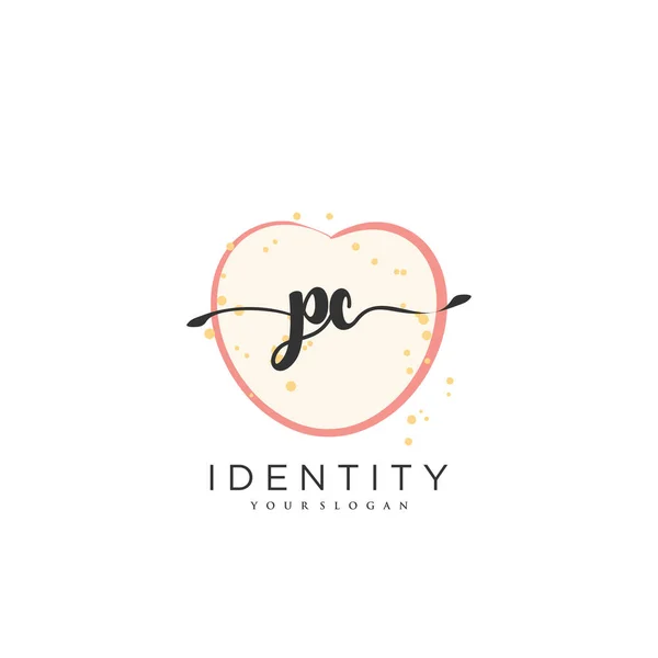 Handwriting Logo Vector Art Initial Signature Wedding Fashion Jewerly Boutique — Wektor stockowy