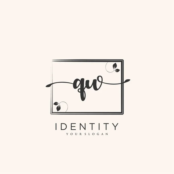 Handwriting Logo Vector Art Initial Signature Wedding Fashion Jewerly Boutique — 스톡 벡터