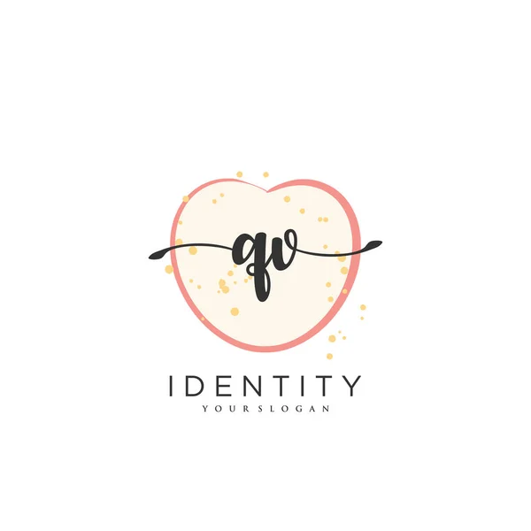 Handwriting Logo Vector Art Initial Signature Wedding Fashion Jewerly Boutique — Vector de stock