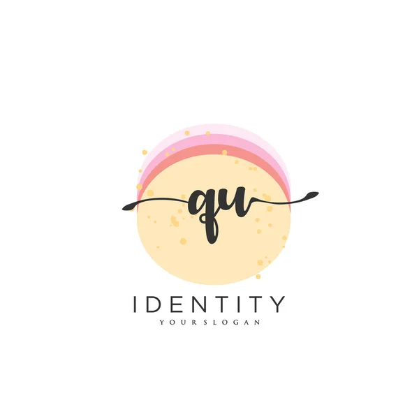 Handwriting Logo Vector Art Initial Signature Wedding Fashion Jewerly Boutique — Archivo Imágenes Vectoriales