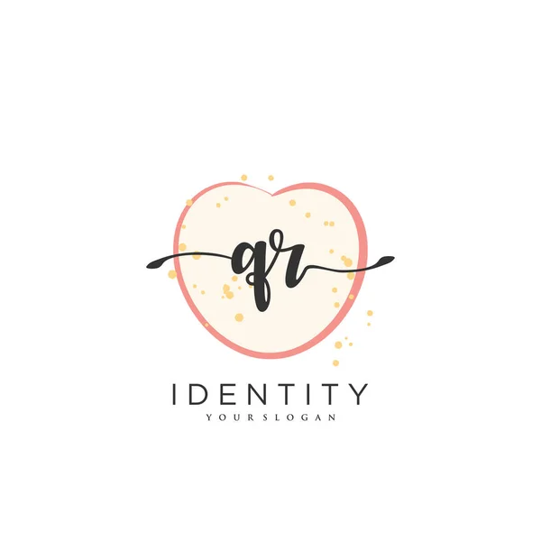 Handwriting Logo Vector Art Initial Signature Wedding Fashion Jewerly Boutique — Wektor stockowy