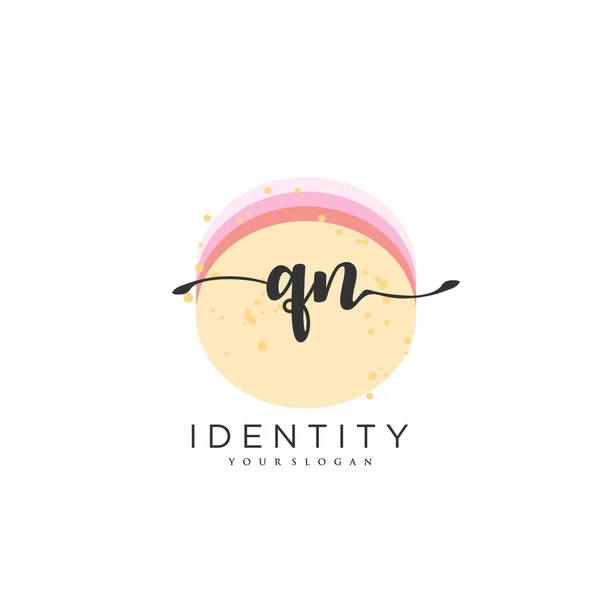 Handwriting Logo Vector Art Initial Signature Wedding Fashion Jewerly Boutique — Archivo Imágenes Vectoriales