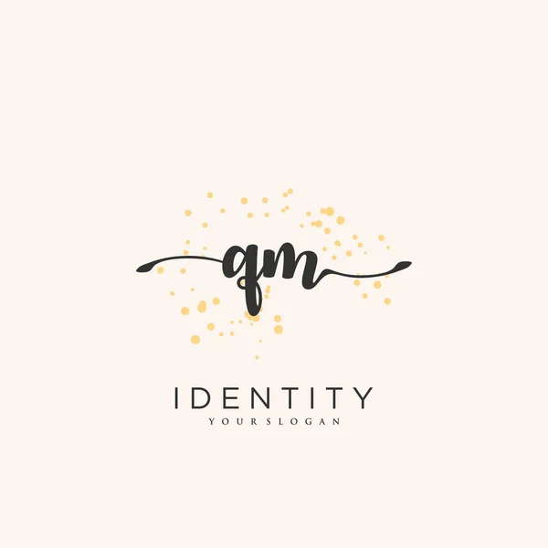 Handwriting Logo Vector Art Initial Signature Wedding Fashion Jewerly Boutique — Vettoriale Stock