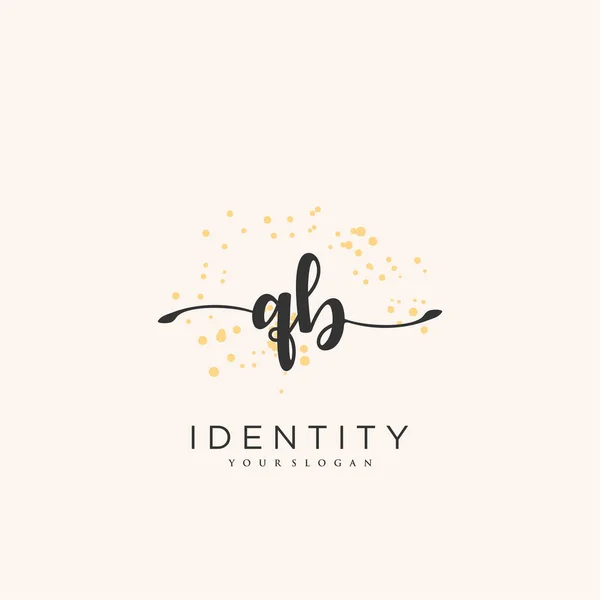 Handwriting Logo Vector Art Initial Signature Wedding Fashion Jewerly Boutique — Stockvektor