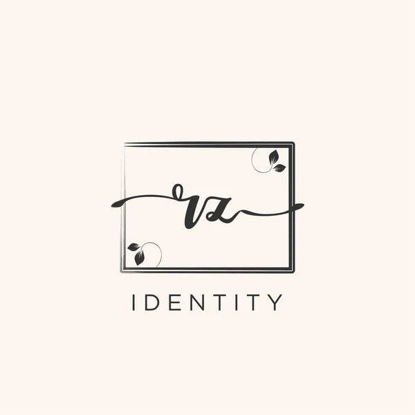 Handwriting Logo Vector Art Initial Signature Wedding Fashion Jewerly Boutique — Stockvector