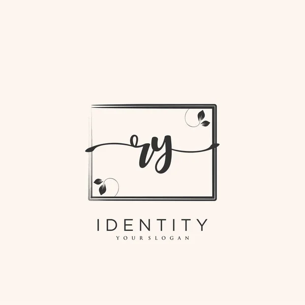 Handwriting Logo Vector Art Initial Signature Wedding Fashion Jewerly Boutique – Stock-vektor