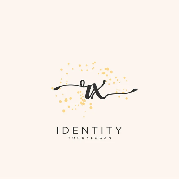 Handwriting Logo Vector Art Initial Signature Wedding Fashion Jewerly Boutique —  Vetores de Stock