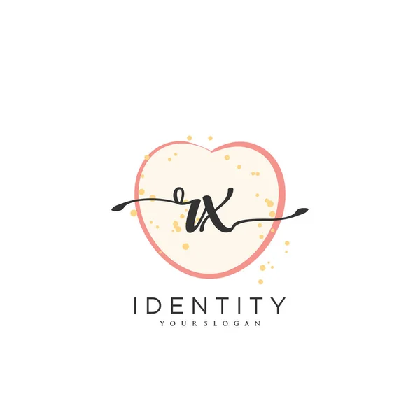 Handwriting Logo Vector Art Initial Signature Wedding Fashion Jewerly Boutique — Stock Vector