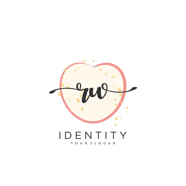 Handwriting Logo Vector Art Initial Signature Wedding Fashion Jewerly Boutique — Stockvektor