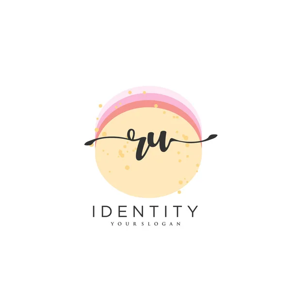 Handwriting Logo Vector Art Initial Signature Wedding Fashion Jewerly Boutique — Stok Vektör