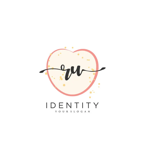 Handwriting Logo Vector Art Initial Signature Wedding Fashion Jewerly Boutique — Wektor stockowy