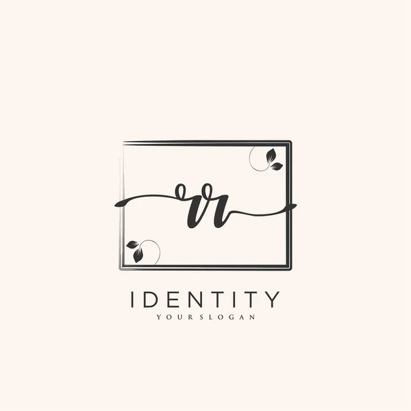 Handwriting Logo Vector Art Initial Signature Wedding Fashion Jewerly Boutique — Stockvector