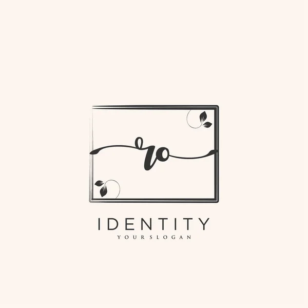 Handwriting Logo Vector Art Initial Signature Wedding Fashion Jewerly Boutique — Διανυσματικό Αρχείο