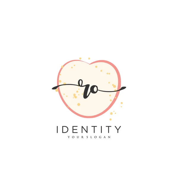 Handwriting Logo Vector Art Initial Signature Wedding Fashion Jewerly Boutique — Vector de stock