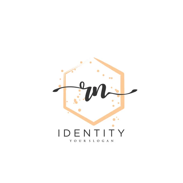 Handwriting Logo Vector Art Initial Signature Wedding Fashion Jewerly Boutique — Archivo Imágenes Vectoriales