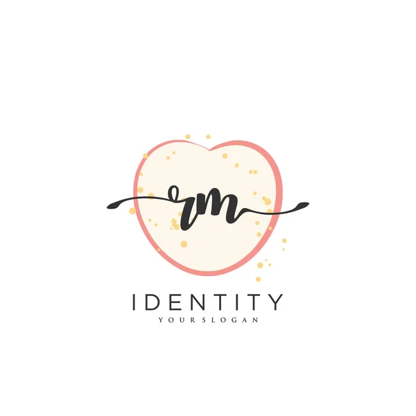 Handwriting Logo Vector Art Initial Signature Wedding Fashion Jewerly Boutique — Archivo Imágenes Vectoriales