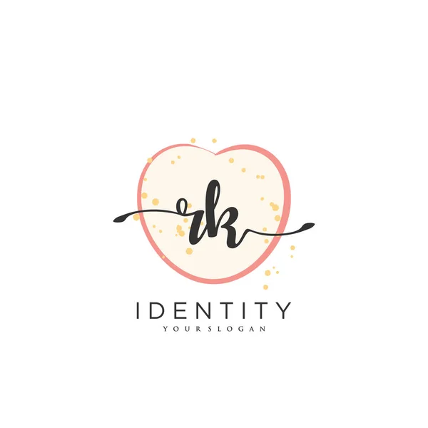 Handwriting Logo Vector Art Initial Signature Wedding Fashion Jewerly Boutique — Stock Vector