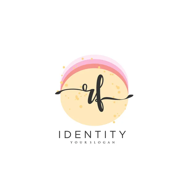 Handwriting Logo Vector Art Initial Signature Wedding Fashion Jewerly Boutique — Stockový vektor