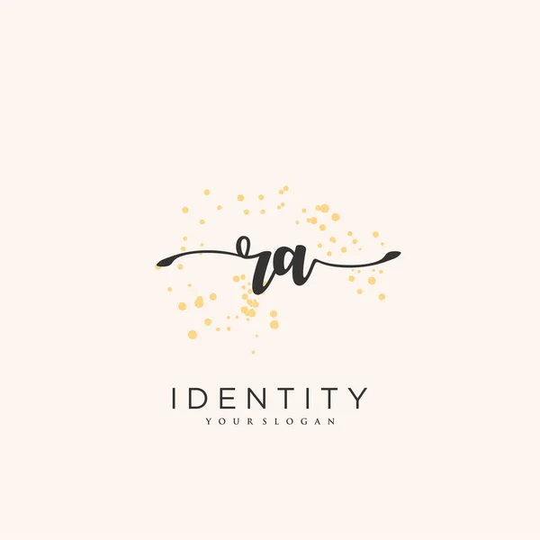 Handwriting Logo Vector Art Initial Signature Wedding Fashion Jewerly Boutique — Stockvektor