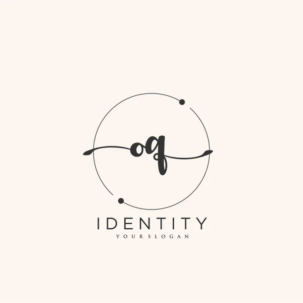 Handwriting Logo Vector Art Initial Signature Wedding Fashion Jewerly Boutique — Wektor stockowy