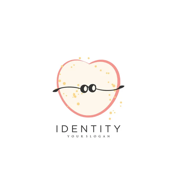 Handwriting Logo Vector Art Initial Signature Wedding Fashion Jewerly Boutique — Stok Vektör