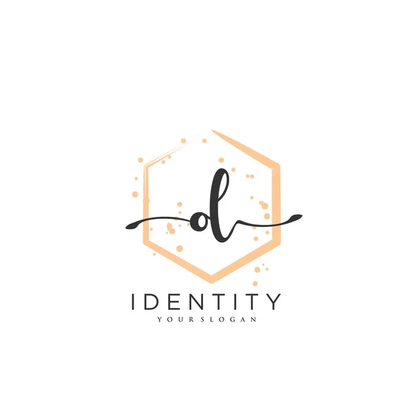 Handwriting Logo Vector Art Initial Signature Wedding Fashion Jewerly Boutique — Image vectorielle