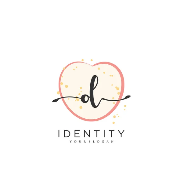 Handwriting Logo Vector Art Initial Signature Wedding Fashion Jewerly Boutique — стоковый вектор