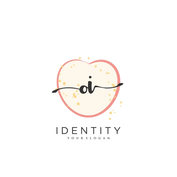 Handwriting Logo Vector Art Initial Signature Wedding Fashion Jewerly Boutique — Wektor stockowy