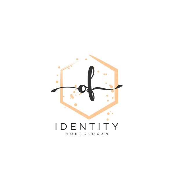 Handwriting Logo Vector Art Initial Signature Wedding Fashion Jewerly Boutique — Image vectorielle