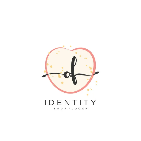 Handwriting Logo Vector Art Initial Signature Wedding Fashion Jewerly Boutique — Stockvektor