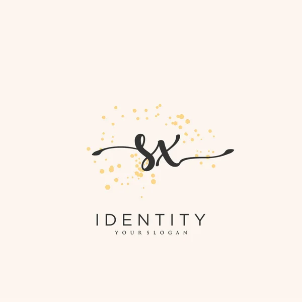 Handwriting Logo Vector Art Initial Signature Wedding Fashion Jewerly Boutique — Stockvector