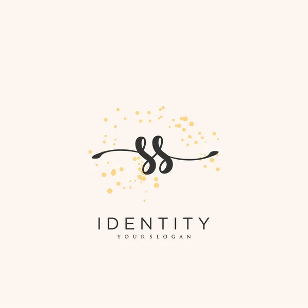 Handwriting Logo Vector Art Initial Signature Wedding Fashion Jewerly Boutique — 图库矢量图片