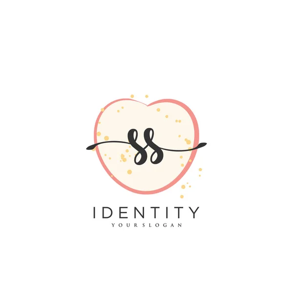 Handwriting Logo Vector Art Initial Signature Wedding Fashion Jewerly Boutique — 图库矢量图片