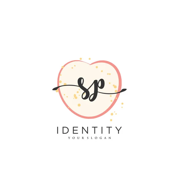 Handwriting Logo Vector Art Initial Signature Wedding Fashion Jewerly Boutique — ストックベクタ