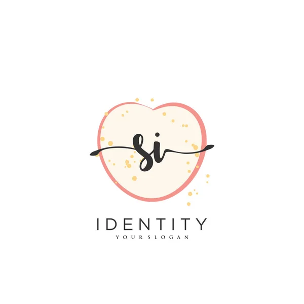 Handwriting Logo Vector Art Initial Signature Wedding Fashion Jewerly Boutique — Stock vektor