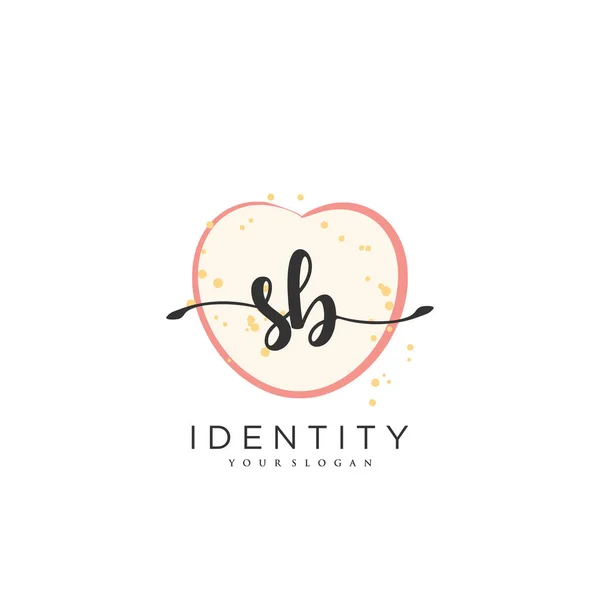 Handwriting Logo Vector Art Initial Signature Wedding Fashion Jewerly Boutique — Stok Vektör