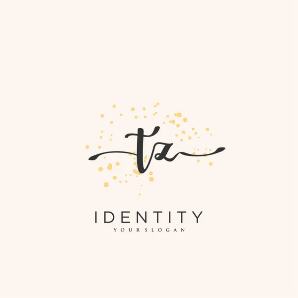 Handwriting Logo Vector Art Initial Signature Wedding Fashion Jewerly Boutique — Stock Vector
