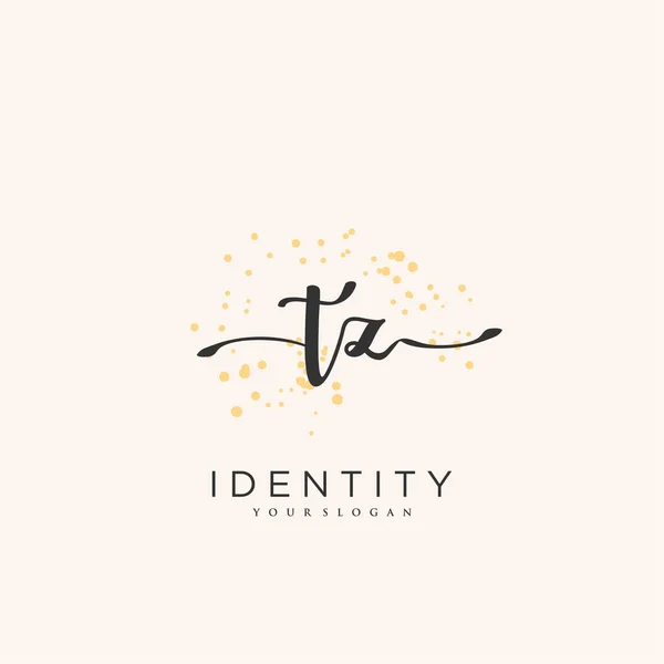 Handwriting Logo Vector Art Initial Signature Wedding Fashion Jewerly Boutique — Stockvektor