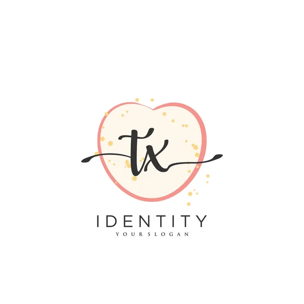Handwriting Logo Vector Art Initial Signature Wedding Fashion Jewerly Boutique — Vector de stock