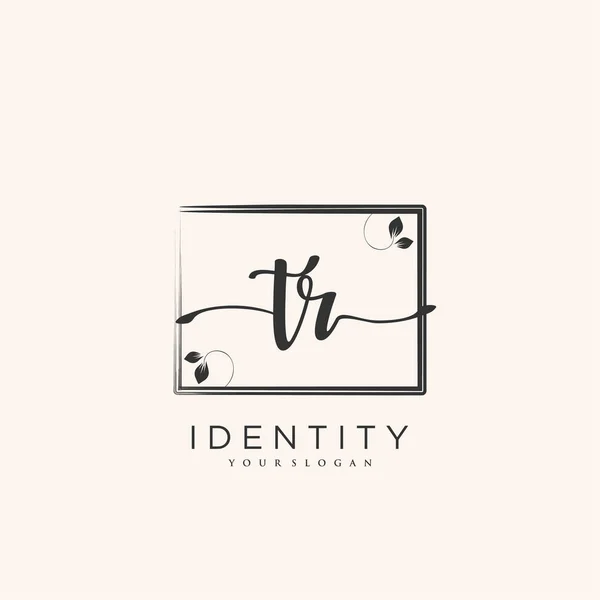 Handwriting Logo Vector Art Initial Signature Wedding Fashion Jewerly Boutique — Stockvektor