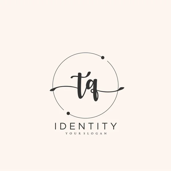 Handwriting Logo Vector Art Initial Signature Wedding Fashion Jewerly Boutique — Διανυσματικό Αρχείο