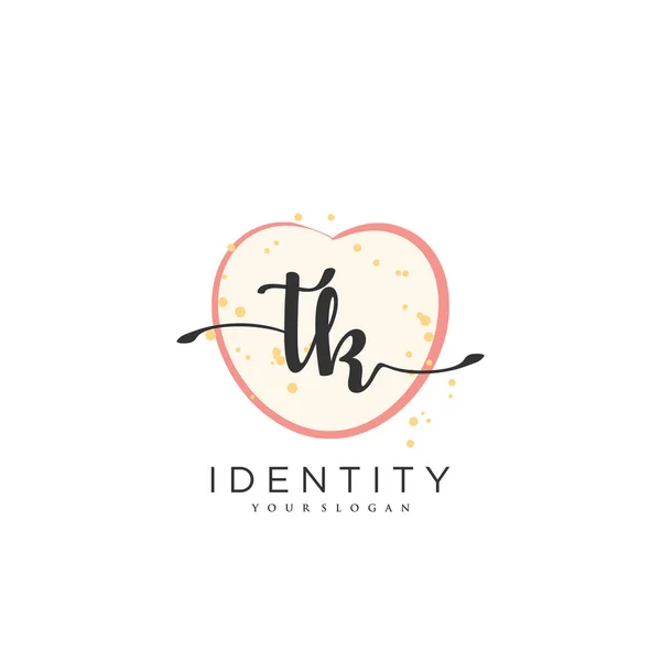 Handwriting Logo Vector Art Initial Signature Wedding Fashion Jewerly Boutique — Wektor stockowy