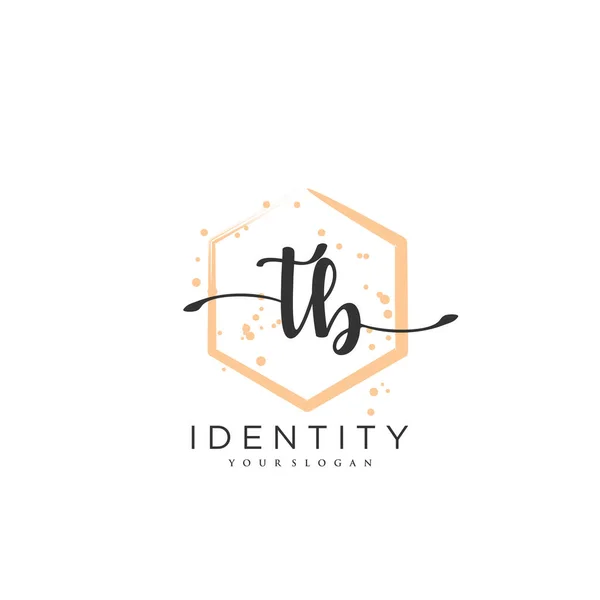 Handwriting Logo Vector Art Initial Signature Wedding Fashion Jewerly Boutique — Stok Vektör