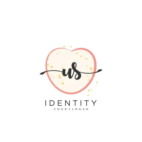 Handwriting Logo Vector Art Initial Signature Wedding Fashion Jewerly Boutique — Wektor stockowy