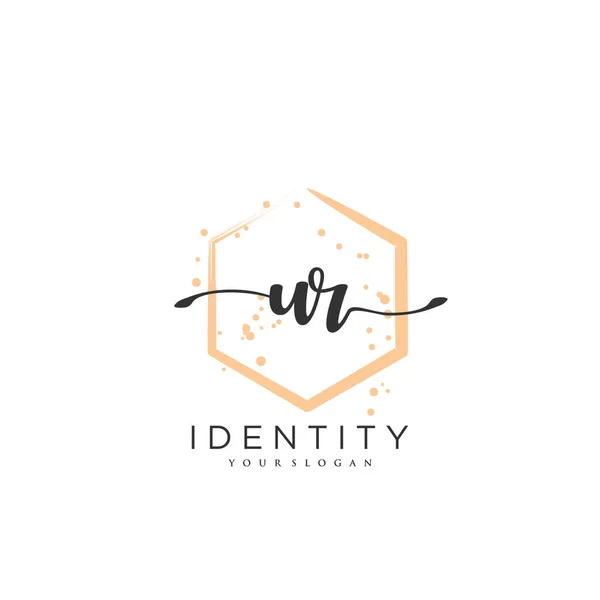 Handwriting Logo Vector Art Initial Signature Wedding Fashion Jewerly Boutique — Stok Vektör